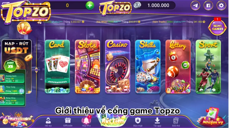 Cổng game Topzo – Sự lựa chọn lý tưởng cho người chơi cá cược trực tuyến