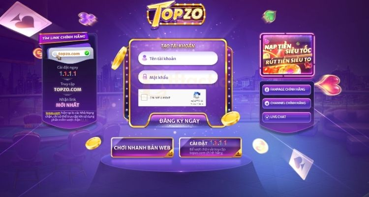 Khám phá kho game Topzo phiên bản 2025 – Trải nghiệm cá cược cực đỉnh